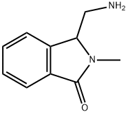 1H-Isoindol-1-one, 3-(aminomethyl)-2,3-dihydro-2-methyl- 结构式