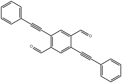 2,5-BIS(PHENYLETHYNYL)TEREPHTHALALDEHYDE 结构式