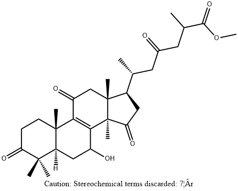灵芝酸D甲酯 结构式