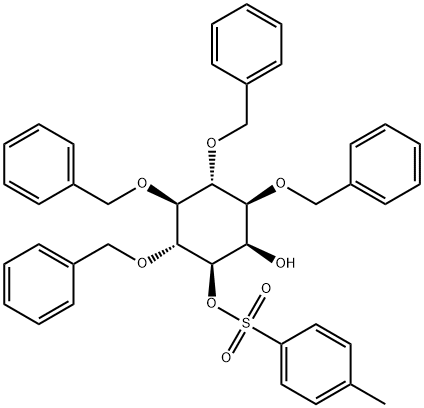 1,4,5,6-Tetra-O-benzyl-3-O-tosyl-myo-inositol 结构式