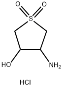 3-氨基-4-羟基四氢噻吩-1,1-二氧化物盐酸盐 结构式