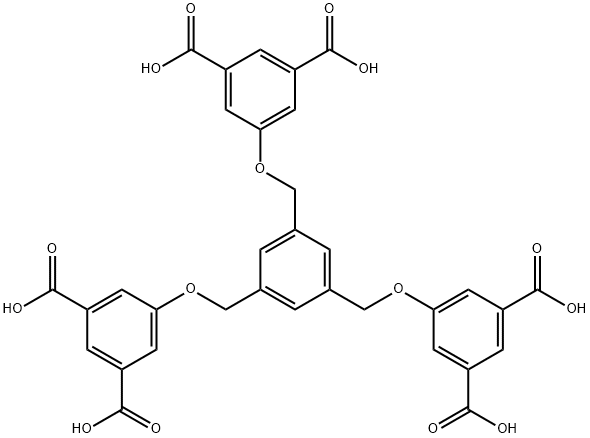 1,3,5-tris-[3,5-(dicarboxy)phenoxymethyl]benzene 结构式