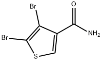 3-Thiophenecarboxamide, 4,5-dibromo- 结构式