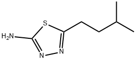 2-氨基-5-异戊基-1,3,4-噻二唑 结构式