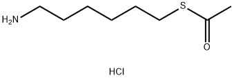 1-[(6-氨基己基)硫烷基]乙-1-酮盐酸盐 结构式