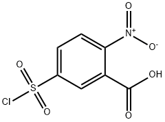 5-(氯磺酰基)-2-硝基苯甲酸 结构式