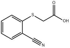 Acetic acid, 2-[(2-cyanophenyl)thio]- 结构式