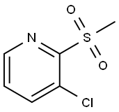 Pyridine, 3-chloro-2-(methylsulfonyl)- 结构式