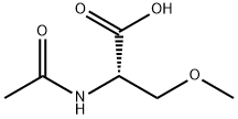 N-乙酰基-O-甲基丝氨酸 结构式