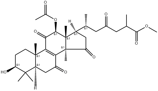 灵芝酸H甲酯 结构式