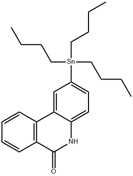 6(5H)-Phenanthridinone, 2-(tributylstannyl)- 结构式