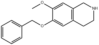 Isoquinoline, 1,2,3,4-tetrahydro-7-methoxy-6-(phenylmethoxy)- 结构式