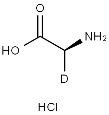 [2H]-(S)-2-甘氨酸盐酸盐 结构式