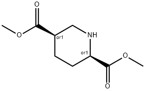 REL-二甲基(2R,5R)-哌啶-2,5-二羧酸盐 结构式