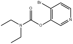 Carbamic acid, N,N-diethyl-, 4-bromo-3-pyridinyl ester 结构式