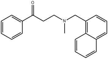 3-[Methyl(1-naphthalenylmethyl)amino]-1-phenyl-1-Propanone 结构式