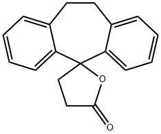 Spiro[5H-dibenzo[a,d]cycloheptene-5,2'(5'H)-furan]-5'-one, 3',4',10,11-tetrahydro- 结构式