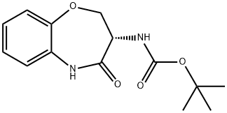 (S)-3-(叔丁氧羰基氨基)-2,3-二氢-1,5(5H)-苯并恶嗪-4-酮 结构式