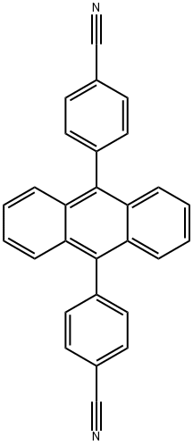 4,4'-(anthracene-9,10-diyl)dibenzonitrile 结构式