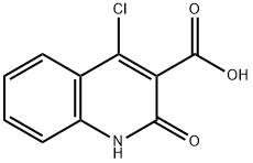 4-氯-2-氧代-1,2-二氢喹啉-3-羧酸 结构式