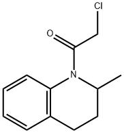 2-氯-1-(2-甲基-1,2,3,4-四氢喹啉-1-基)乙-1-酮 结构式