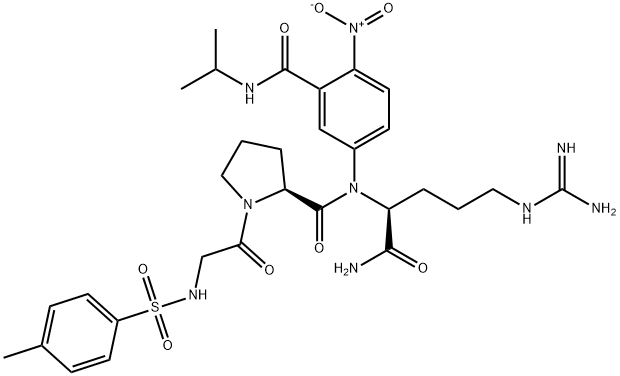 TOS-GLY-PRO-ARG-ANBA-IPA, BR 结构式