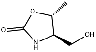 REL-4-(羟甲基)-5-甲基噁唑烷-2-酮 结构式