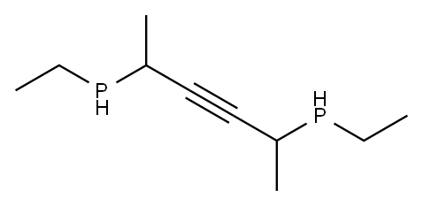 bis(diethylphosphino)acetylene 结构式
