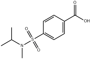 4-[methyl(propan-2-yl)sulfamoyl]benzoic acid 结构式