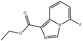 5-氟-咪唑并[1,5-A]吡啶-1-甲酸乙酯 结构式