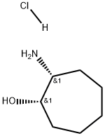 (1S,2R)-2-氨基-环庚醇盐酸盐 结构式