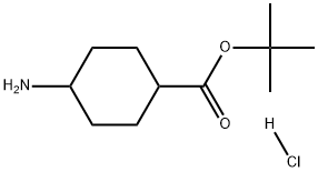 4-Amino-cyclohexanecarboxylic acid tert-butyl ester hydrochloride 结构式