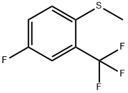 (4-Fluoro-2-(trifluoromethyl)phenyl)(methyl)sulfane 结构式