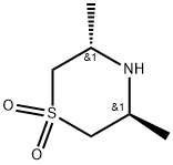 trans-3,5-Dimethyl-thiomorpholine 1,1-dioxide 结构式