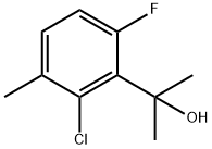 2-(2-Chloro-6-fluoro-3-methylphenyl)propan-2-ol 结构式