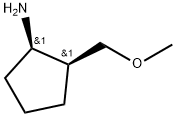 顺式-2-甲氧基甲基环戊胺 结构式