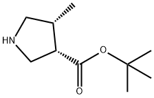 (3S,4R)-4-Methyl-pyrrolidine-3-carboxylic acid tert-butyl ester 结构式