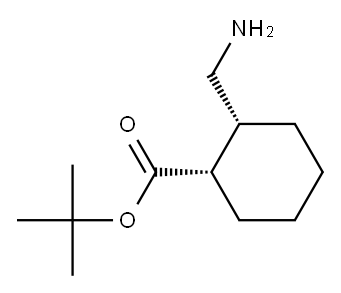 (1S,2R)-2-氨基甲基-环己烷甲酸叔丁酯 结构式