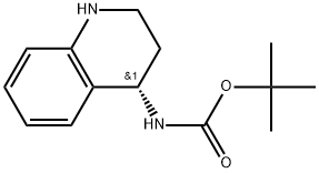 (S)-(1,2,3,4-Tetrahydro-quinolin-4-yl)-carbamic acid tert-butyl ester 结构式