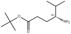 (R)-4-氨基-5-甲基己酸叔丁酯 结构式