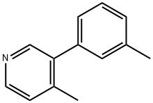 Pyridine, 4-methyl-3-(3-methylphenyl)- 结构式