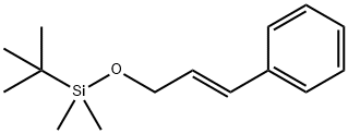 Benzene, [(1E)-3-[[(1,1-dimethylethyl)dimethylsilyl]oxy]-1-propen-1-yl]- 结构式