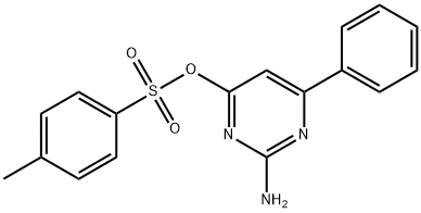 4-Pyrimidinol, 2-amino-6-phenyl-, 4-(4-methylbenzenesulfonate) 结构式