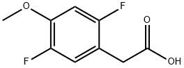 2,5-二氟-4-甲氧基苯乙酸 结构式