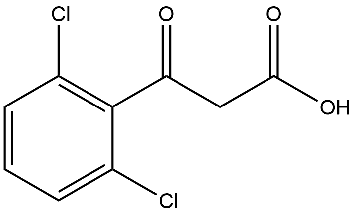 2,6-Dichloro-β-oxobenzenepropanoic acid 结构式