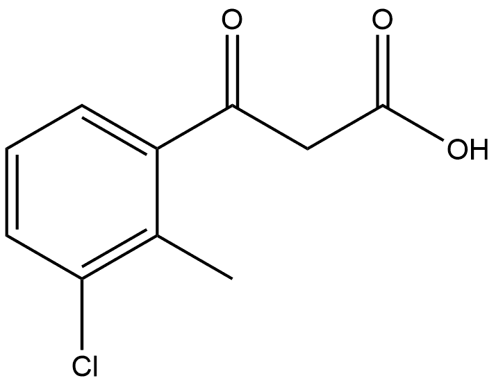 3-Chloro-2-methyl-β-oxobenzenepropanoic acid 结构式