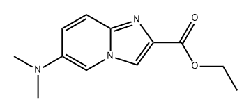 Imidazo[1,2-a]pyridine-2-carboxylic acid, 6-(dimethylamino)-, ethyl ester 结构式
