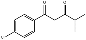 1-(4-氯苯基)-4-甲基戊烷-1,3-二酮 结构式