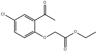 Ethyl (2-acetyl-4-chlorophenoxy)acetate 结构式