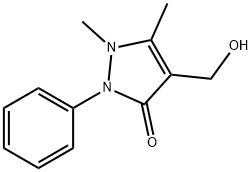 3H-Pyrazol-3-one, 1,2-dihydro-4-(hydroxymethyl)-1,5-dimethyl-2-phenyl- 结构式